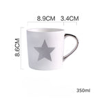 Ceramic Painted Gold Mug Cups For Men And Women