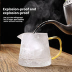 Extra Thick Glass Teapot Transparent Large Tea Infuser Stainless Steel Filter Heat-resistant Flowers And Plants
