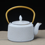 Modern Boiling Water Cast Iron Kettle Tea Set