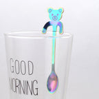 Coffee spoon, 304 creative stainless spoon, dessert spoon, cute cartoonhandle, hangingfeces coffee spoon