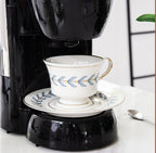 Modern Gold-Painted Afternoon Tea Cup And Saucer Flower Tea Cup