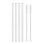 Glass Straws, Pearl Milk Tea Coarse Drinking Straws, Non-disposable Transparent Water Cups, Long Straws