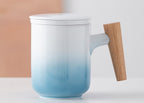 Ceramic Office Cup Tea With Cover Filter Tea Cup