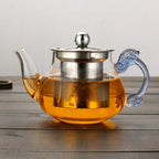 Glass Teapot Household Teapot Office Tea Brewing Pot Stainless Steel Strainer Teapot Kettle