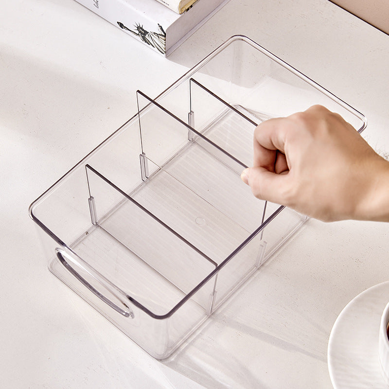 Transparent Separated Layers Storage Box Tea Room