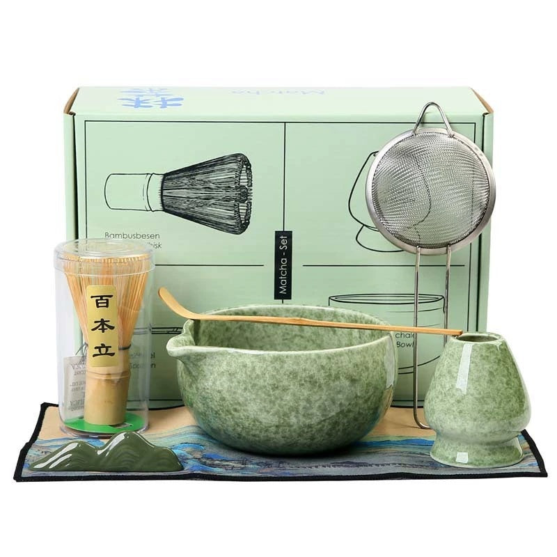 Beige Matcha Tea Set Suit Ceramic Japanese Tea