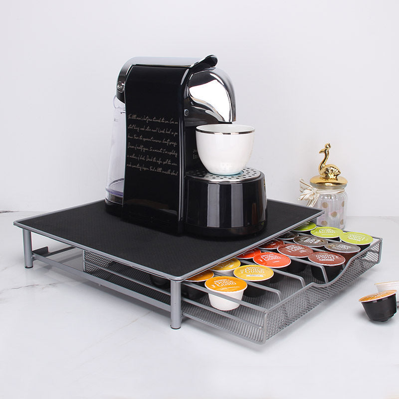 Drawer Type Capsule Coffee Rack Metal Coffee Capsule Storage Rack