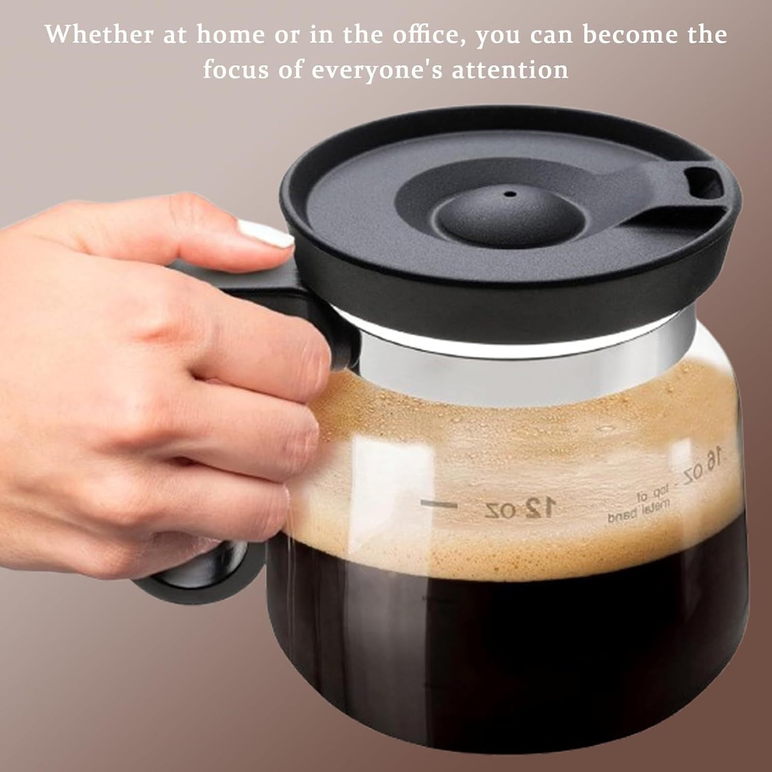 16 Oz Glass Coffee Cup Coffee Pot Style