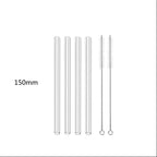 Glass Straws, Pearl Milk Tea Coarse Drinking Straws, Non-disposable Transparent Water Cups, Long Straws