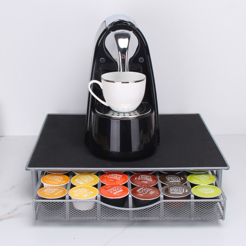 Drawer Type Capsule Coffee Rack Metal Coffee Capsule Storage Rack