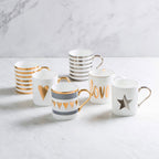 Ceramic Painted Gold Mug Cups For Men And Women