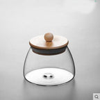 Hammered Glass Tea Sealed Cans Household Transparent Food Storage Box