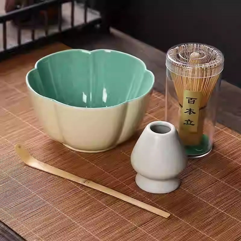 Petal Matcha Bowl Tea Eggbeater Set