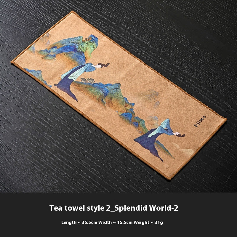 Tea Towel Thickened Water Absorbent Tea Cloth