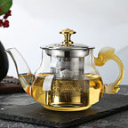 Glass Teapot Household Teapot Office Tea Brewing Pot Stainless Steel Strainer Teapot Kettle