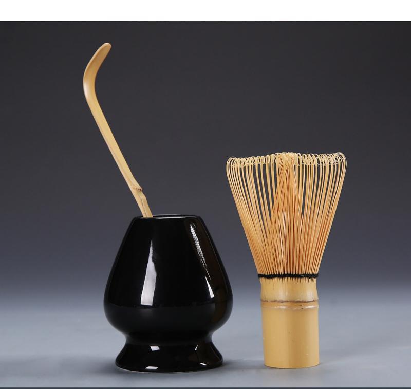 Japanese Matcha Tea Set Three-piece Bamboo Tea Bowl