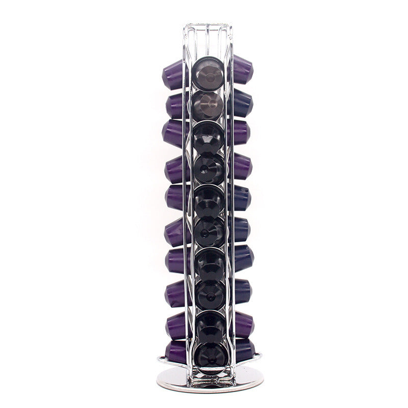Coffee Capsule Storage Iron Rotary Rack