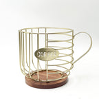 Iron Wood Products Coffee Mate Storage Rack