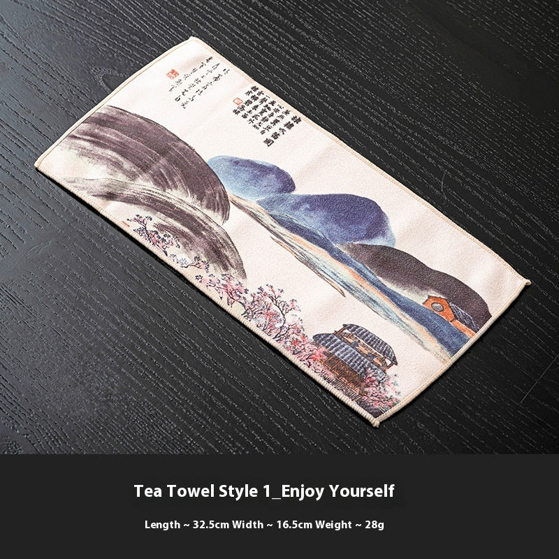 Tea Towel Thickened Water Absorbent Tea Cloth
