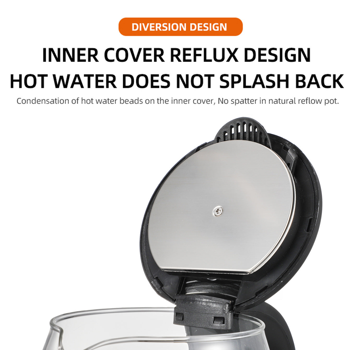 Glass Kettle Chassis Heating Button Type