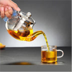 Glass Teapot Household Teapot Office Tea Brewing Pot Stainless Steel Strainer Teapot Kettle