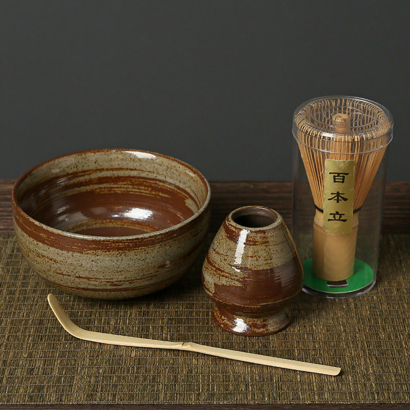 Matcha Bowl Matcha Tools Stoneware Tea Bowl Tea Cup Tea Whisk Suit