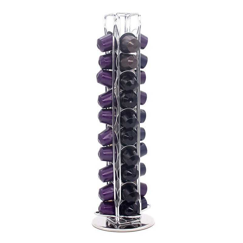 Coffee Capsule Storage Iron Rotary Rack