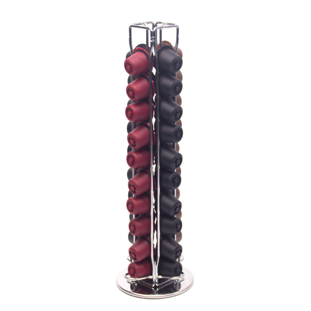 Coffee Capsule Storage Iron Rotary Rack
