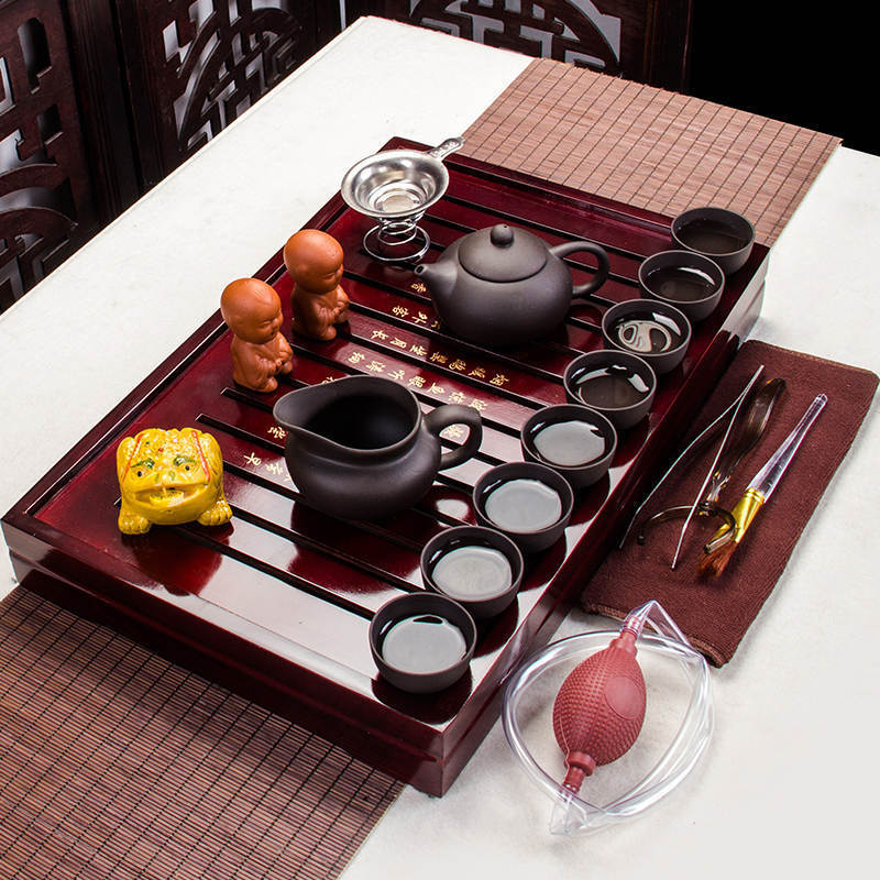 Purple Clay Kettle Tea Set