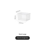 Tea Set Storage Box Dustproof Glass Coffee Water Cup Holder