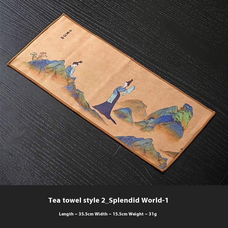 Tea Towel Thickened Water Absorbent Tea Cloth