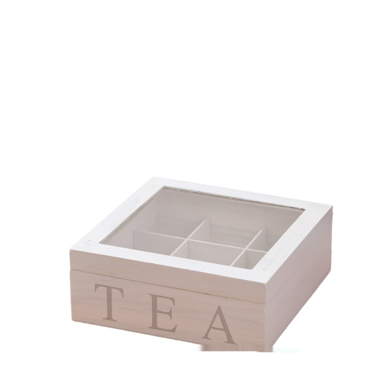 Wooden Multi-grid Coffee Storage With Transparency Cover Storage Box