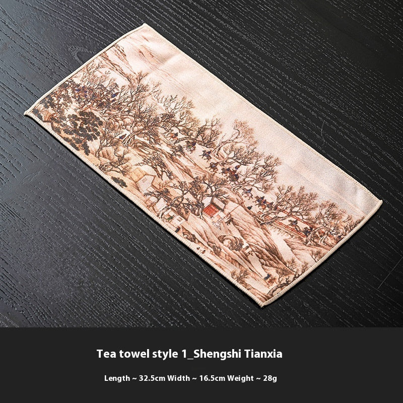 Tea Towel Thickened Water Absorbent Tea Cloth
