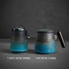 Filter Tea Cup with Lid Office Tea Cup