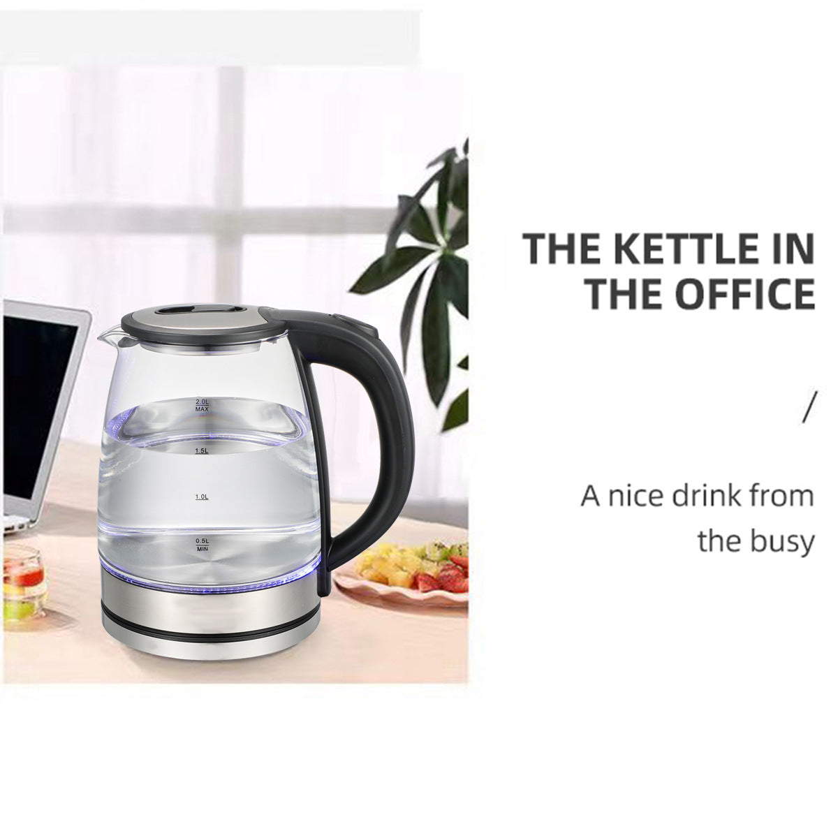 Glass Kettle Chassis Heating Button Type