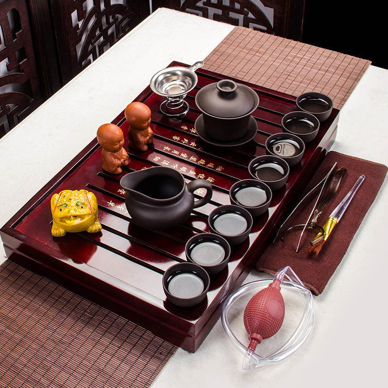 Purple Clay Kettle Tea Set