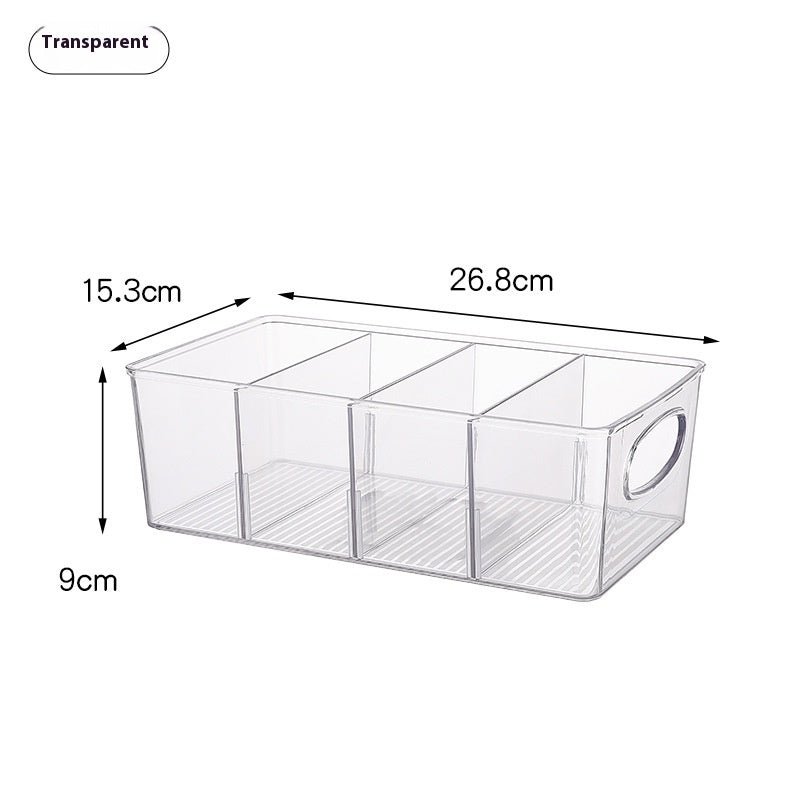Transparent Separated Layers Storage Box Tea Room