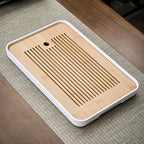 Small Draining Water Storage Tea Table Kung Fu Tea Set Bamboo Tea Pitcher Tea Table Tray