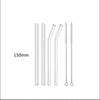 Glass Straws, Pearl Milk Tea Coarse Drinking Straws, Non-disposable Transparent Water Cups, Long Straws