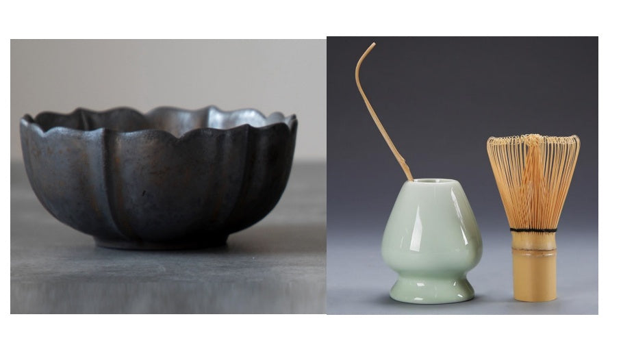 Japanese Matcha Tea Set Three-piece Bamboo Tea Bowl