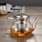 Glass Teapot Household Teapot Office Tea Brewing Pot Stainless Steel Strainer Teapot Kettle